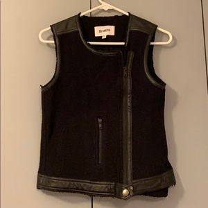 BB Dakota Faux leather and cotton vest